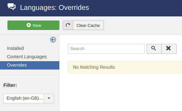 language overrides