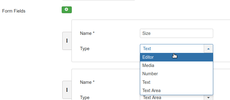 repeatable field form field type