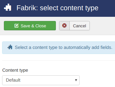 Save with default content type