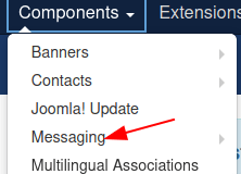 go to components messaging
