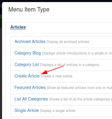 create article