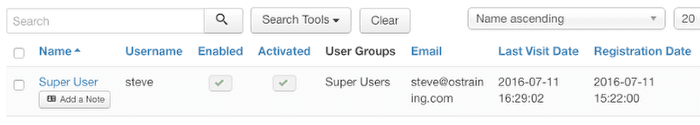 The Last Visit Date in Joomla