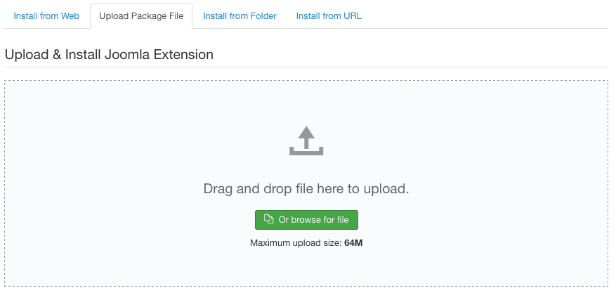 drag and drop upload extensions