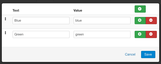 checkbox settings in Joomla