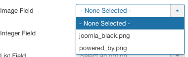 pildi välja seaded Joomlas