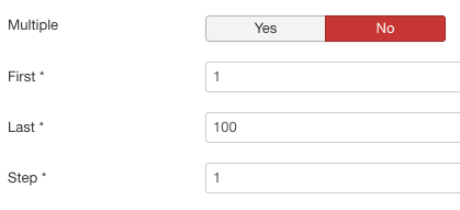 täisarvu väli Joomlas