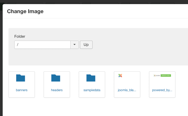 meedia väli Joomlas