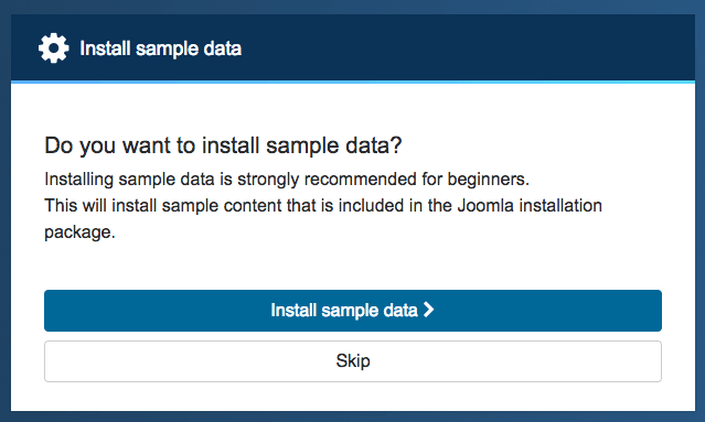 sample data