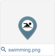 swimming pool iconpin