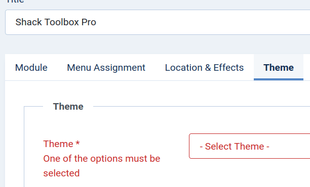 select a theme reminder