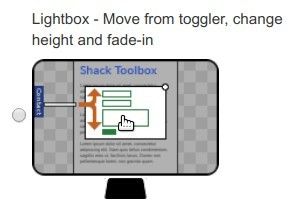 move from toggler change height fadein