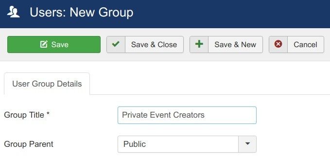 create new user group