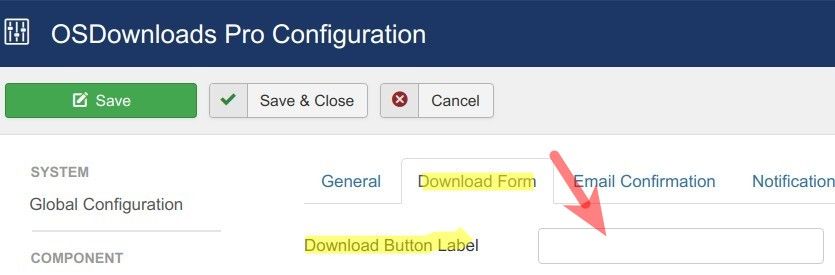 download button label