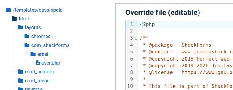 The user.php file