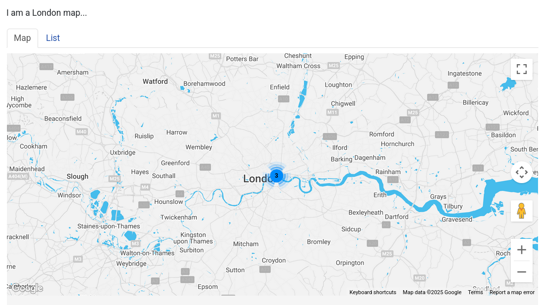 blue water map style