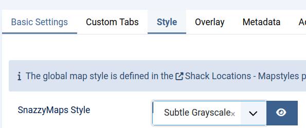 the subtle grayscale map style selected