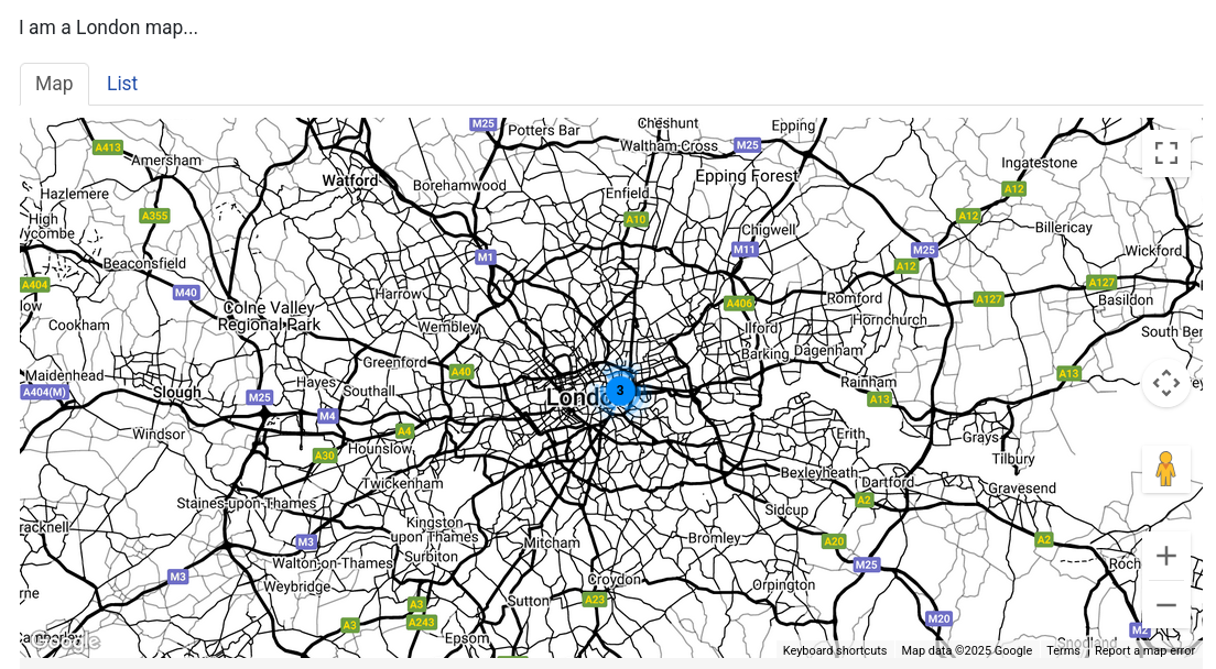 black and white map style