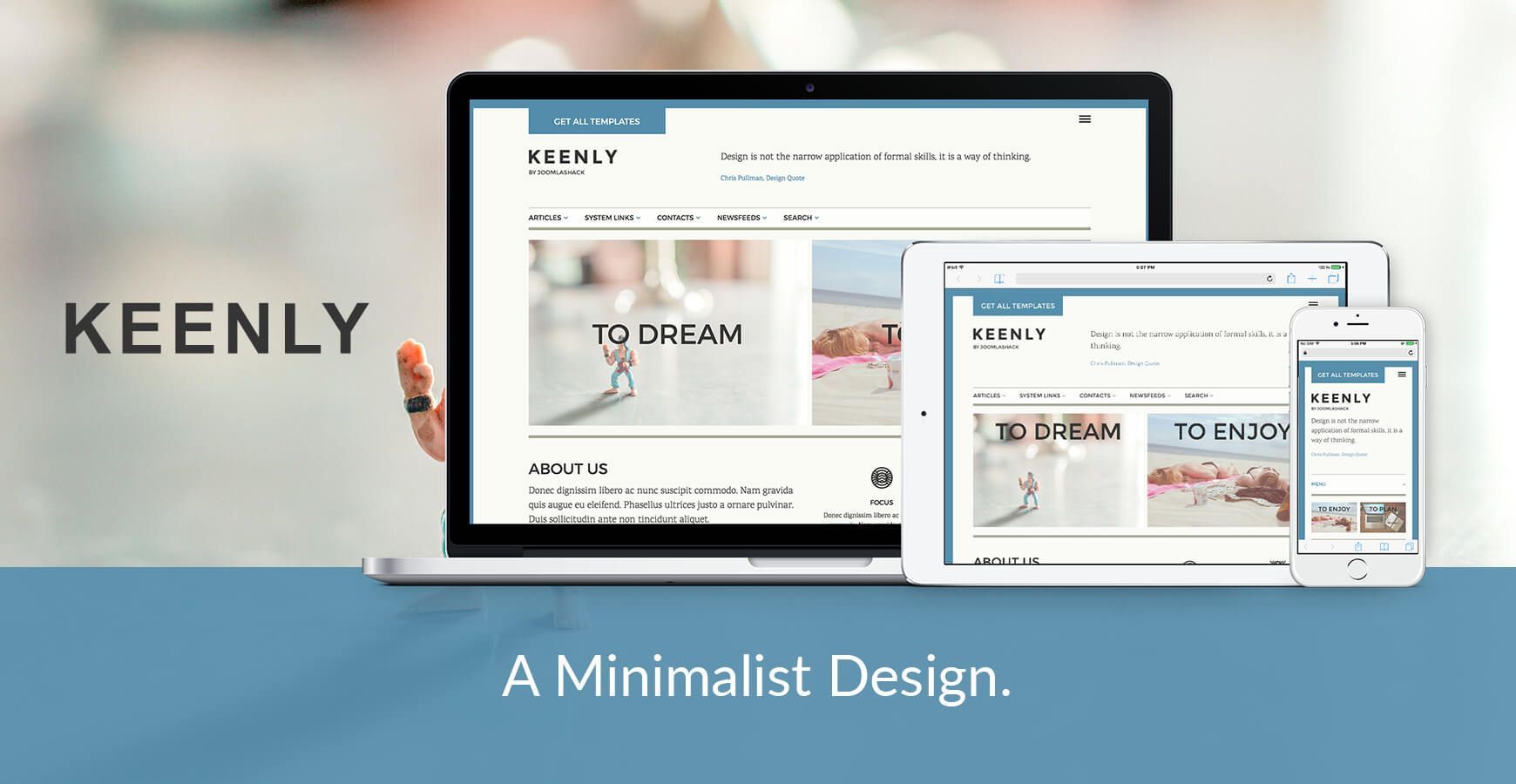 Keenly Joomlashack template