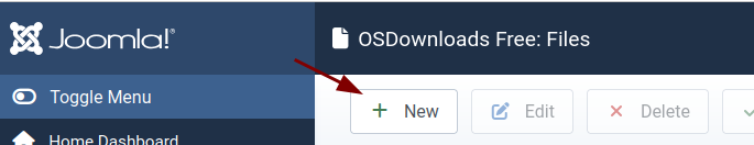 the new button