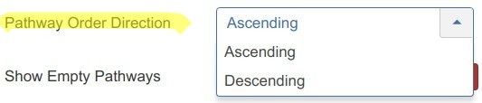 pathway order direction options