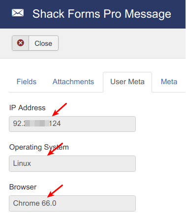 ip address collected