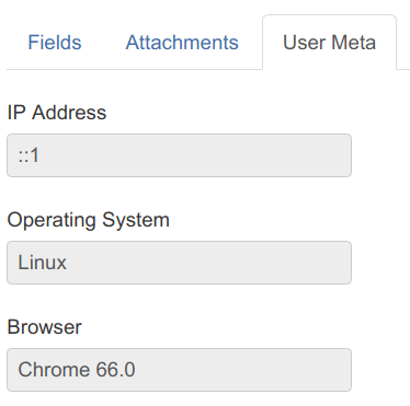 user meta data