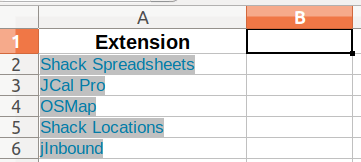 your spreadsheet with hyperlink