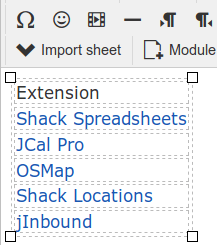 spreadsheet hyperlinks imported