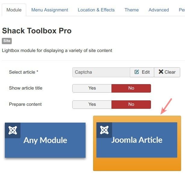 joomla article as popup