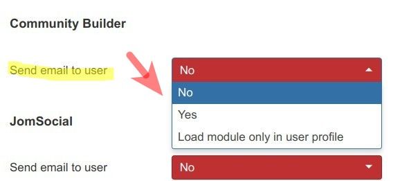 the community builder parameter and its options