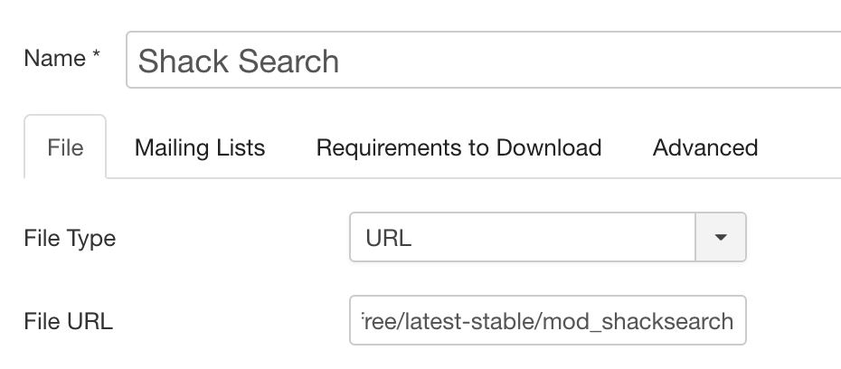 shack search downloads