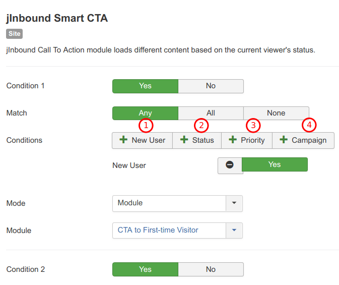 Smart CTA module
