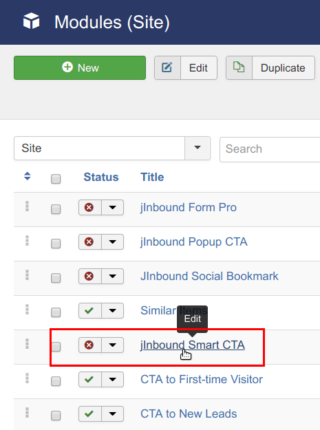 jinbound smart cta module