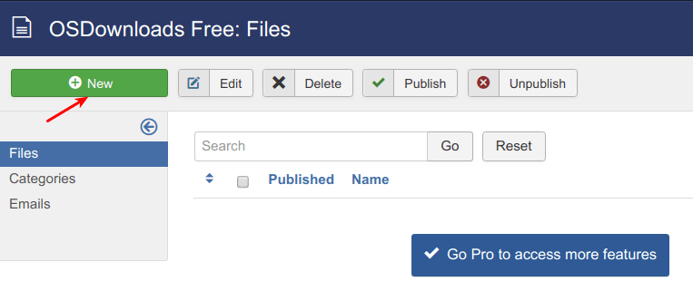 The OSDownloads Free Files screen