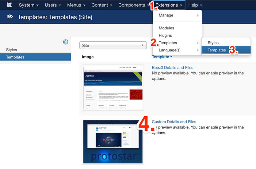 Create a Joomla template override