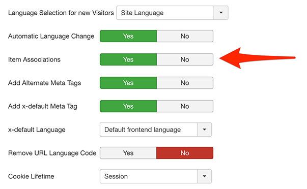 Updating the settings for the System - Language Filter plugin