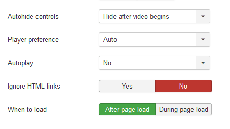 when to load option