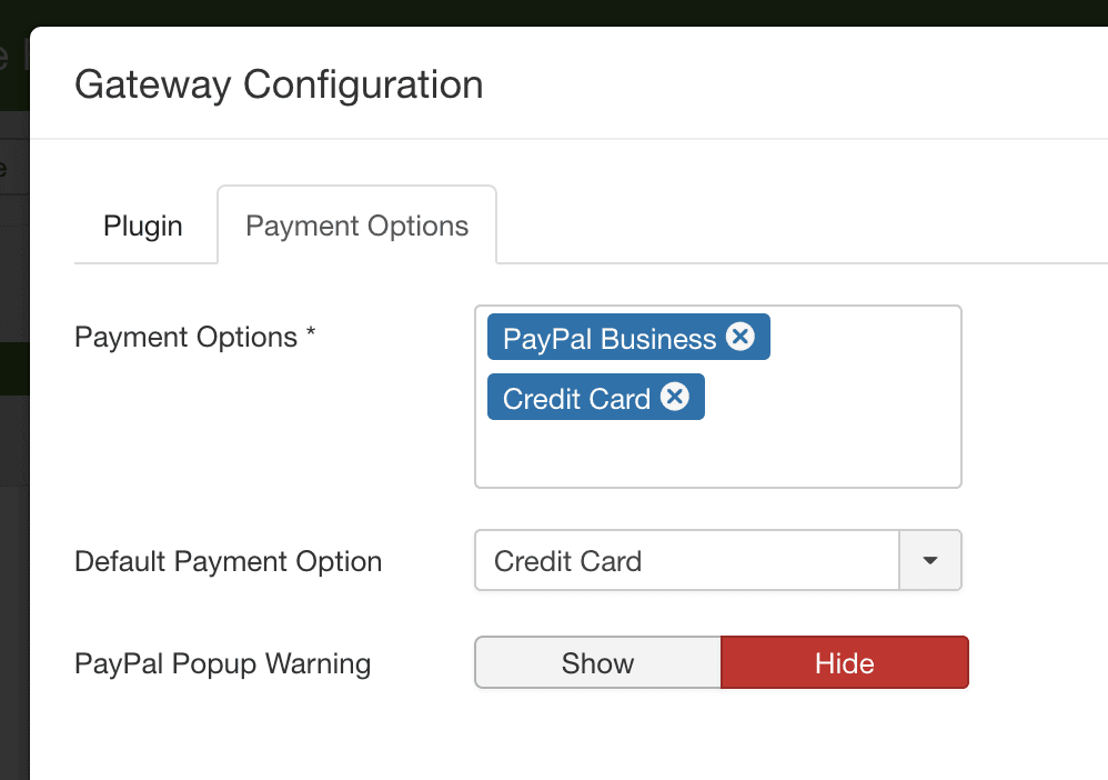 recurly options