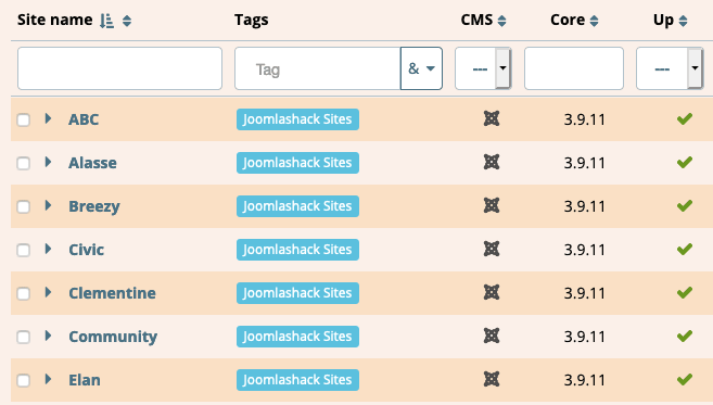 watchful site dashboard