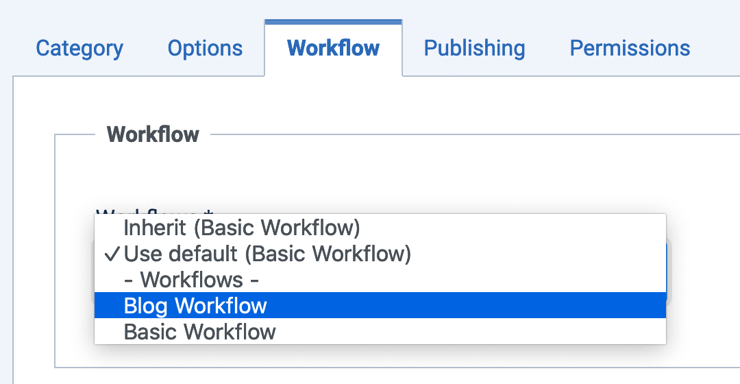 choose workflow
