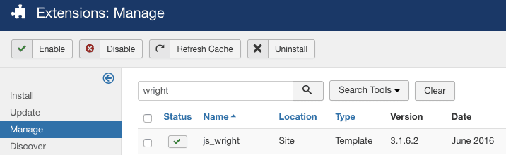 Finding your Wright version number