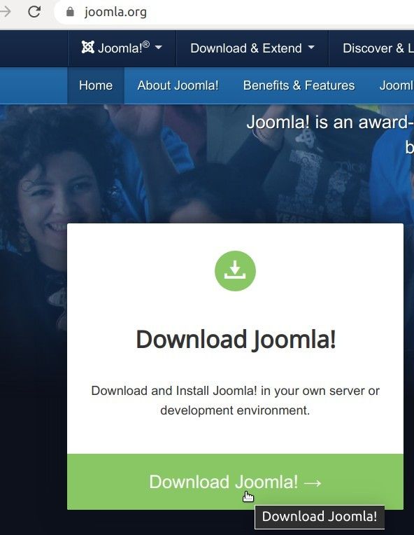 click download joomla