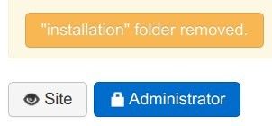 installation folder removed