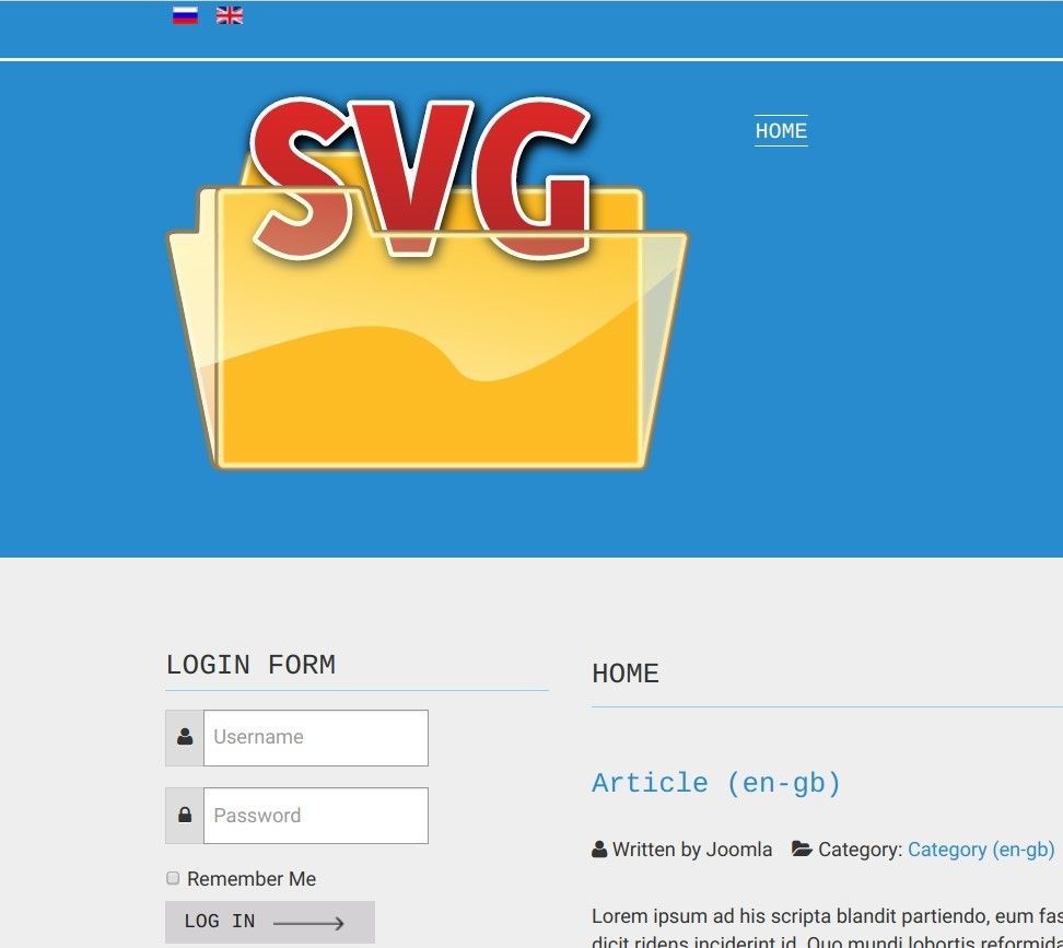 svg image as logo