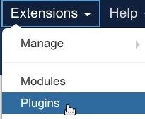 Go to Extensions then Plugins
