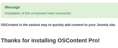 OSContent installed