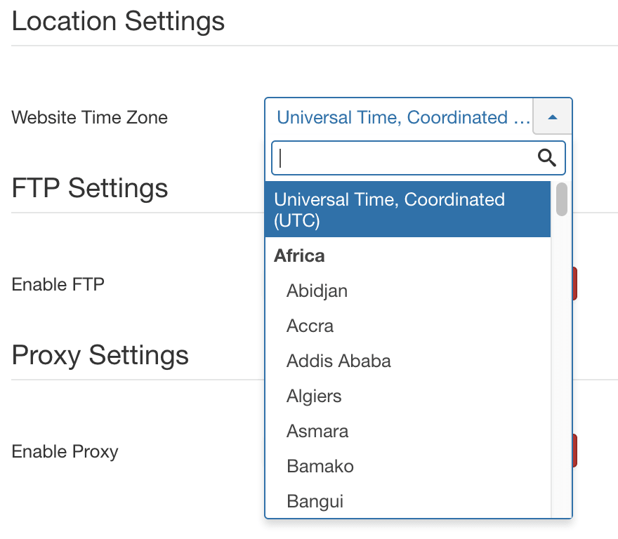 time settings jcal pro