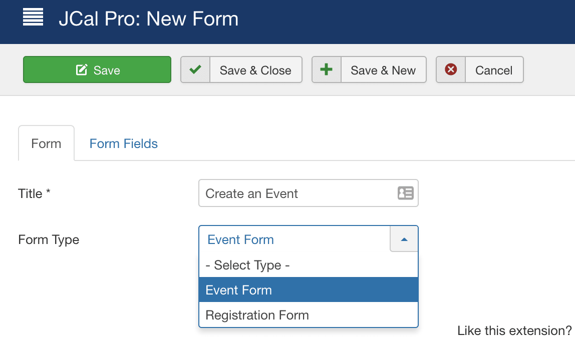 new jcal pro form