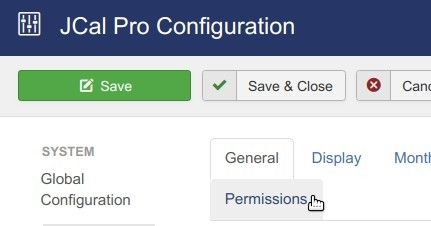 click permissions tab