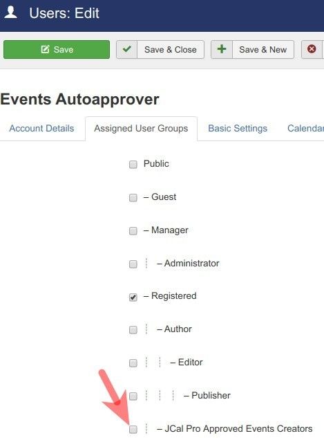 click the checkbox for the approvers